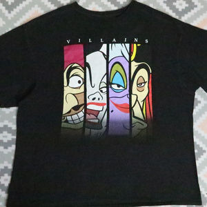 Disney Shirts - Vtg DISNEY Villians Ursula Jafar Cruella Hook Tee Disney Shirts - Vtg DISNEY Villians Ursula Jafar Cruella Hook Tee